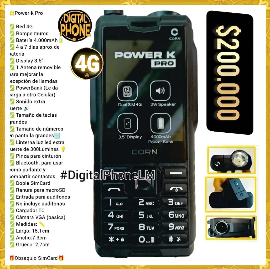 Power-K Pro 4G rompemuros Bogotá